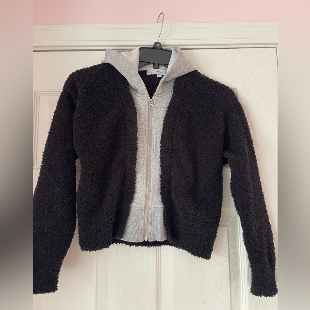 Central Park West kid’s cropped hoodie sweatshirt size 12